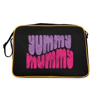 Maman miam - Sac Retro - noir/or - Dos
