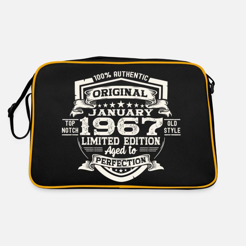 Born 1967 January 56th birthday Gift man Retro Bag