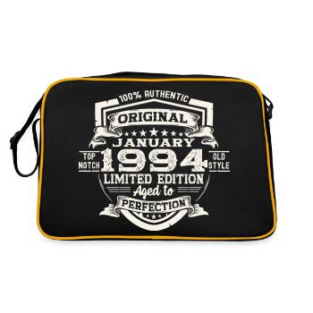 Né le 29 janvier 1994 Gift Man - Sac Retro - noir/or - Dos