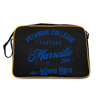 Tee-shirt Sweat Marseille Fun - Sac Retro - noir/or - Dos