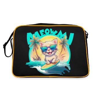 Kitty Surfer - Retro Bag - black/gold - Back