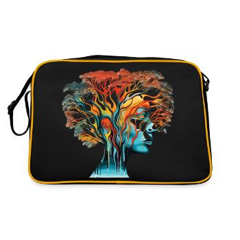 Illusion d’optique Head-Tree - Sac Retro - noir/or - Dos