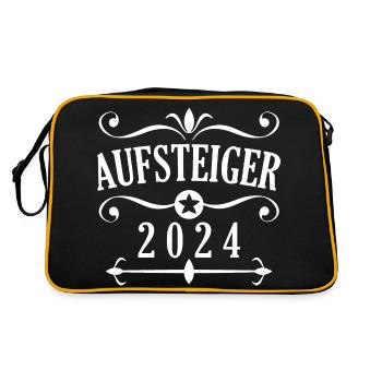 Aufsteiger 2024 Aufstiegstrikot 24 - Retro Tasche - Schwarz/Gold - Hinten
