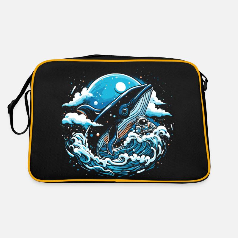 Space Whale Imagination Retro Bag