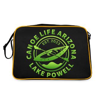 Canoe Life Arizona Design vert fluo - Sac Retro - noir/or - Dos
