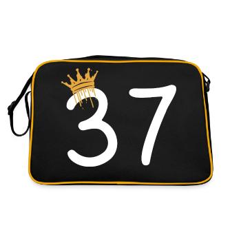 37 - Retro Bag - black/gold - Back