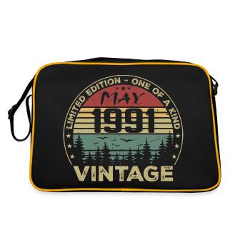 May 1991 - May 1991 - Retro Bag - black/gold - Back