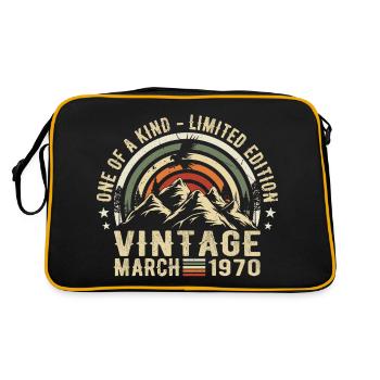 Born in March 1970 - Born in March 1970 - Retro Bag - black/gold - Back