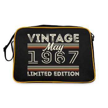 Mai 1967 Anniversaire 1967, Légendaire depuis mai 1967 - Sac Retro - noir/or - Dos