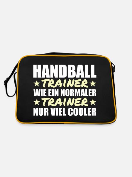 Handball coaches are much cooler - Retro Bag - black/gold - Back
