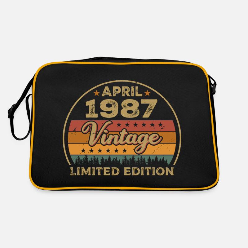 April 1987, Geburtstag April 1987, gift April 1987 Retro Tasche