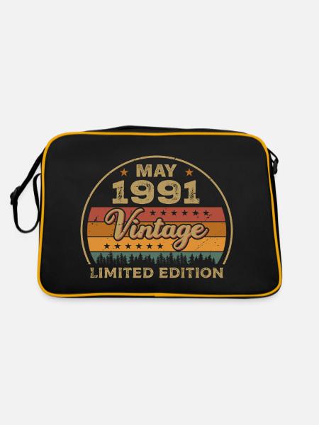 May Gift May 1991 Jubilee May 1991 May 1991 - Retro Bag - black/gold - Back