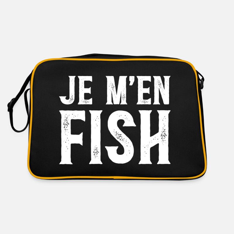 Je M'en Fish - Phrase Drôle Sac Retro