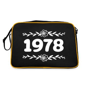 1978 Jahrgang 1978 Retro 1978 Jubiläum 1978 - Retro Tasche - Schwarz/Gold - Hinten