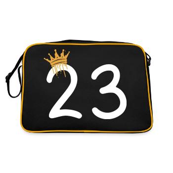 23 - Retro Tasche - Schwarz/Gold - Hinten
