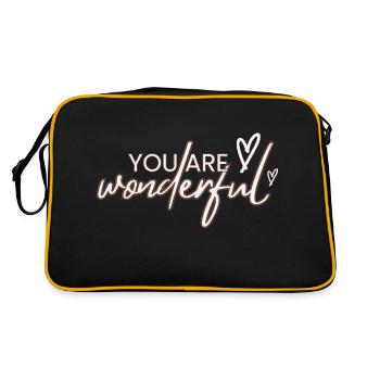 Vous êtes merveilleux - Sac Retro - noir/or - Dos