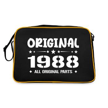 Né en 1988, Cadeau Anniversaire 1988 Original 1988 - Sac Retro - noir/or - Dos