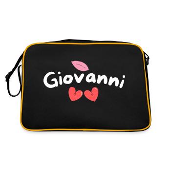 Giovanni - Retro Bag - black/gold - Back