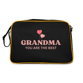 Grand-mère, tu es la meilleure - Sac Retro - noir/or - Dos