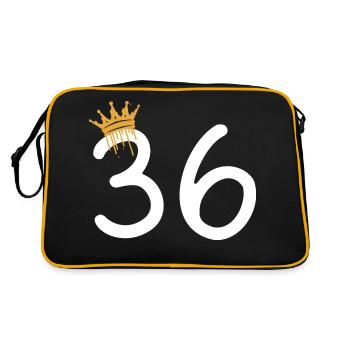 36 - Retro Bag - black/gold - Back