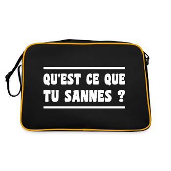 Was wissen Sie? Aveyron-Ausdruck - Retro Tasche - Schwarz/Gold - Hinten