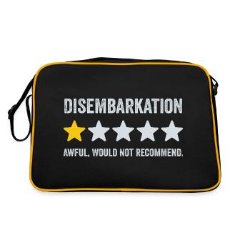 Disembarkation Awful Would Not Recommend - Cruise - Retro Bag - black/gold - Back