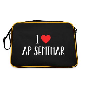 I Love AP Seminar Sarcastic AP - I Love AP Seminar - Sac Retro - noir/or - Dos