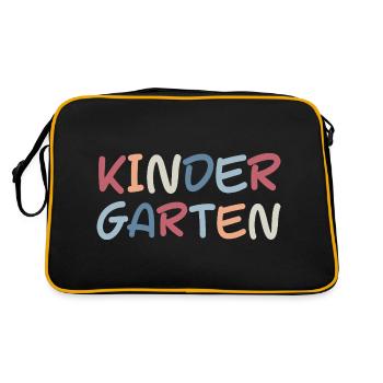 Lettrage Maternelle Tout-petits - Sac Retro - noir/or - Dos