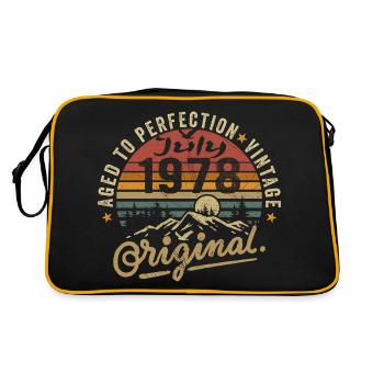 Juillet 1978 Juillet 1978 Anniversaire Juillet 1978 - Sac Retro - noir/or - Dos