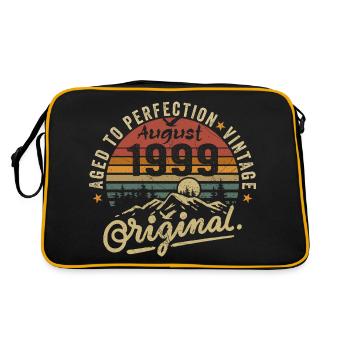 Anniversaire 1999 Millésime Août 1999 Cadeau 1999 - Sac Retro - noir/or - Dos