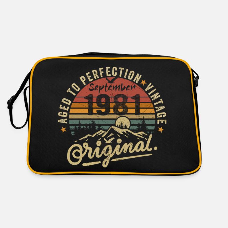Septembre 1981 Anniversaire Septembre 1981 Septembre Sac Retro