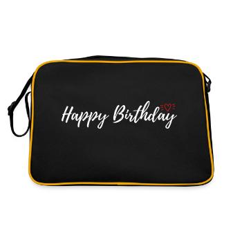 Happy Birthday Favorite Person Birthday - Retro Bag - black/gold - Back