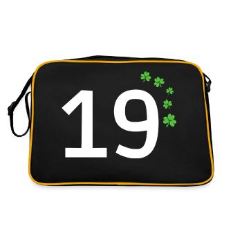 19 - Retro Tasche - Schwarz/Gold - Hinten