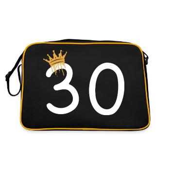 30 - Retro Bag - black/gold - Back