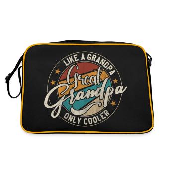 Great grandpa like a grandpa only cooler - Sac Retro - noir/or - Dos