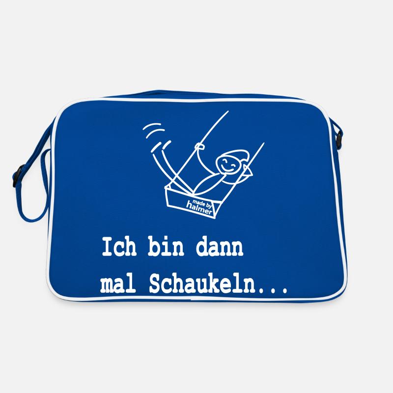 Ich bin dann mal Schaukeln Retro Tasche