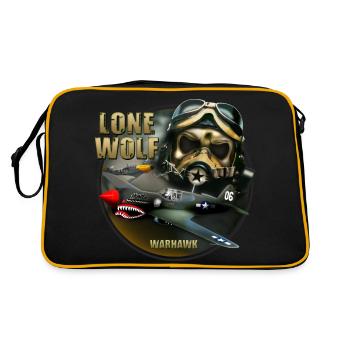 P40 Warhawk Loup solitaire - Sac Retro - noir/or - Dos
