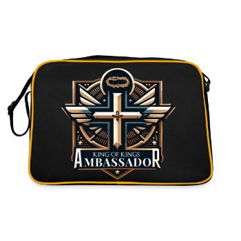 KINGS AMBASSADOR - Retro Bag - black/gold - Back