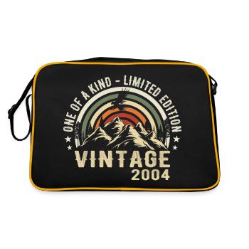 Né en 2004 Vintage 2004 Anniversaire Rétro 2004 - Sac Retro - noir/or - Dos
