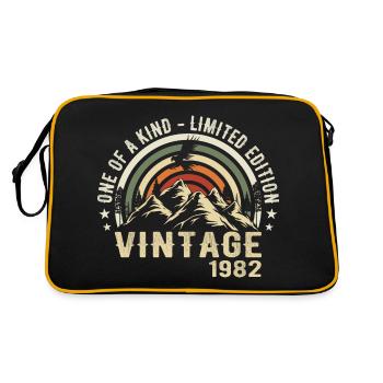 Né en 1982 Vintage 1982 Anniversaire Rétro 1982 - Sac Retro - noir/or - Dos
