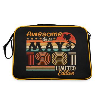 Mai 1981 - Année 1981 Jubilé - Mai 1981 - Sac Retro - noir/or - Dos