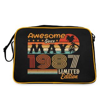 Mai 1987 - Année 1987 Jubilé - Mai 1987 - Sac Retro - noir/or - Dos