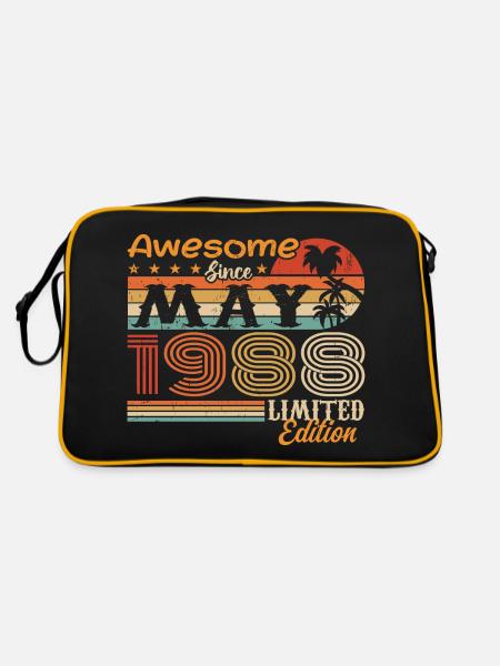 May 1988 - Vintage 1988 Jubilee - May 1988 - Retro Bag - black/gold - Back