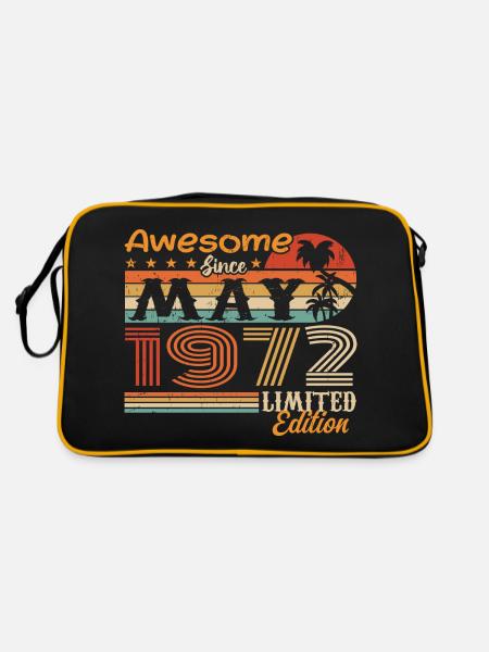 Mai 1972 - Année 1972 Jubilé - Mai 1972 - Sac Retro - noir/or - Dos