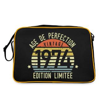 Vintage 1974 cadeau année de naissance 1974 rétro - Sac Retro - noir/or - Dos