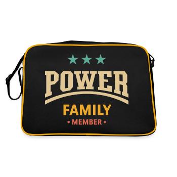 Membre de la famille Power (Famille / Membre / 4C) - Sac Retro - noir/or - Dos