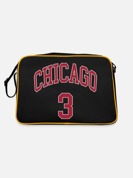Chicago 3 - Retro Tasche - Schwarz/Gold