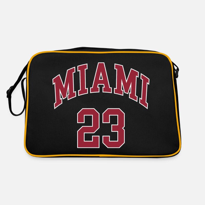 Miami 23 - Retro Tasche - Schwarz/Gold