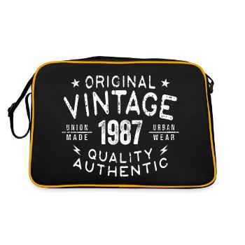 Anniversaire 1987 Millésime 1987 Anniversaire 1987 - Sac Retro - noir/or - Dos