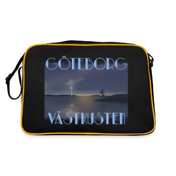 Göteborg est la perle de la côte ouest. - Sac Retro - noir/or - Dos